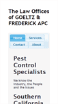 Mobile Screenshot of pestcontrollaw.com